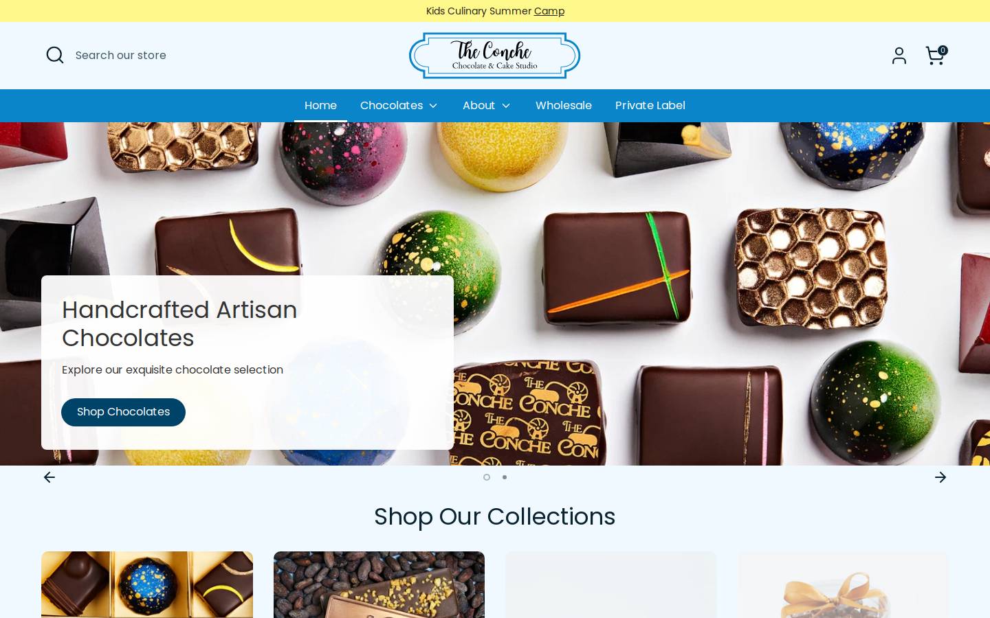 theconchestudio.com homepage screenshot