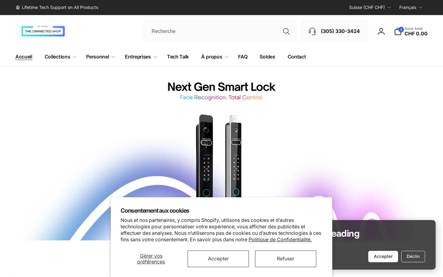 theconnectedshop.com homepage screenshot