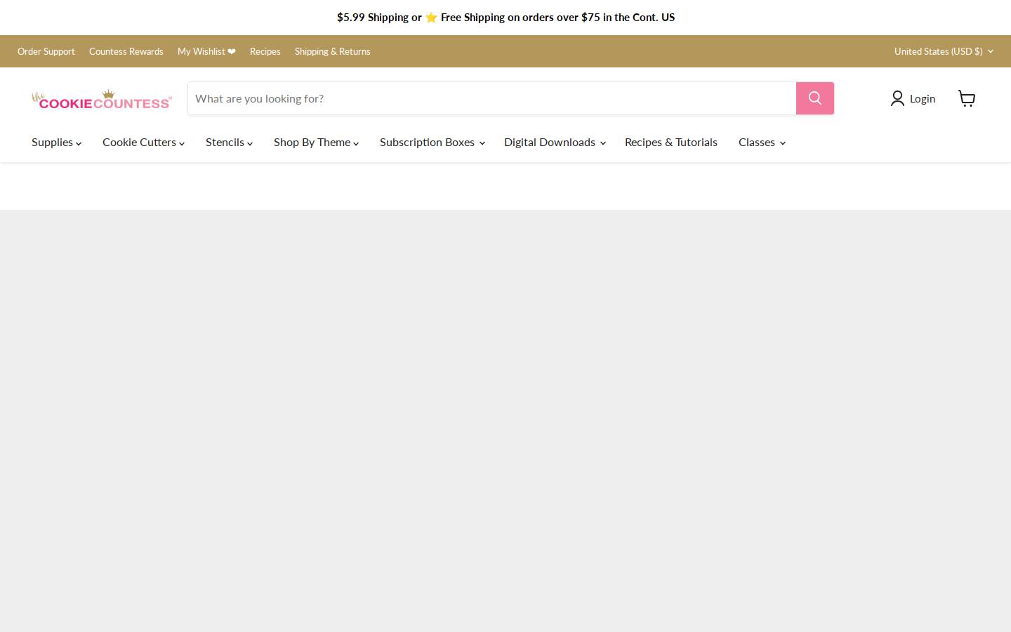 thecookiecountess.com homepage screenshot