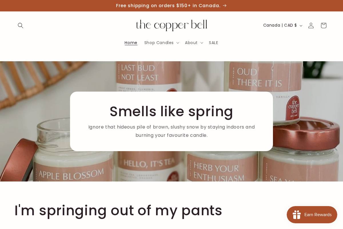 thecopperbell.ca homepage screenshot