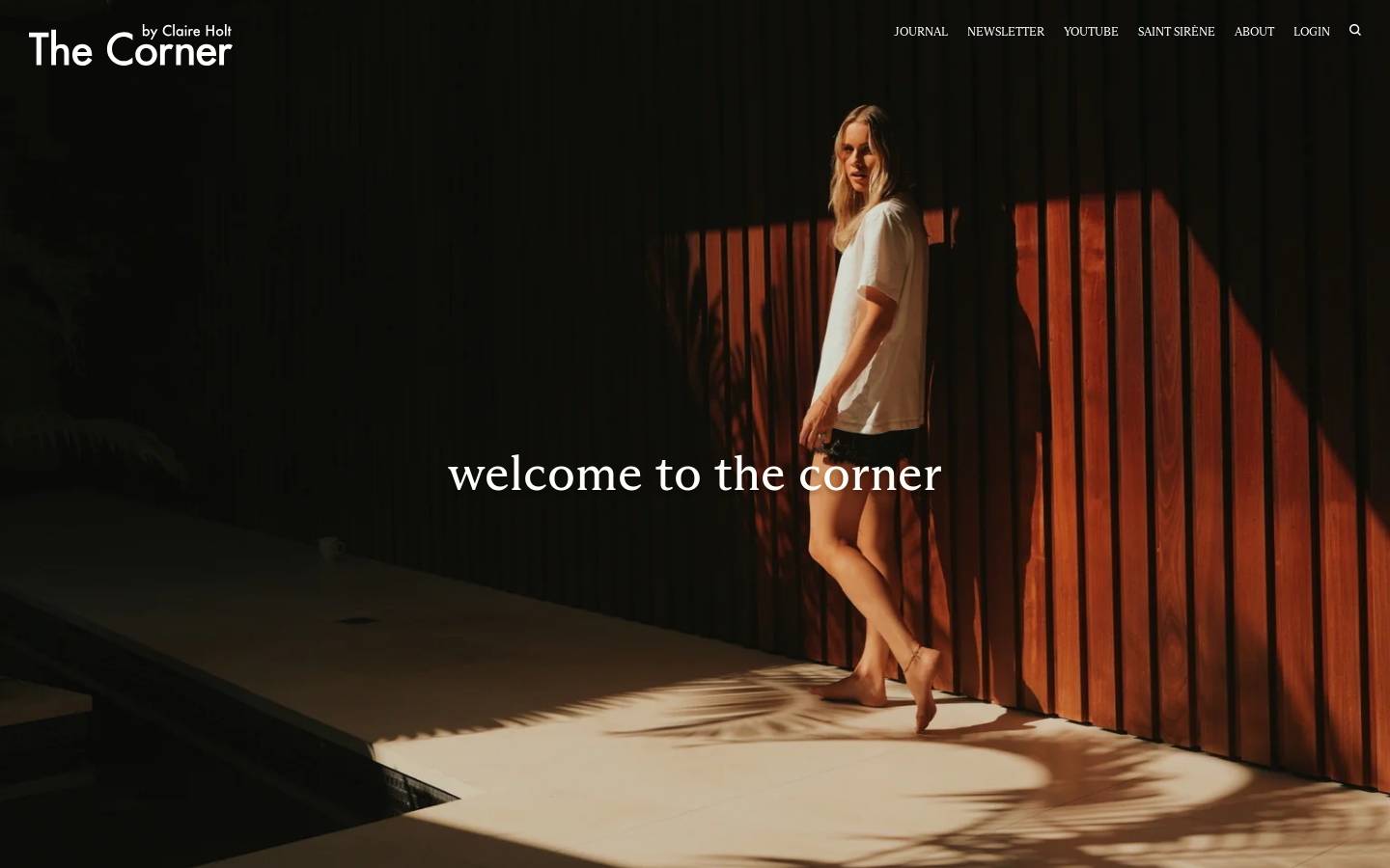 thecornerbyclaire.com homepage screenshot