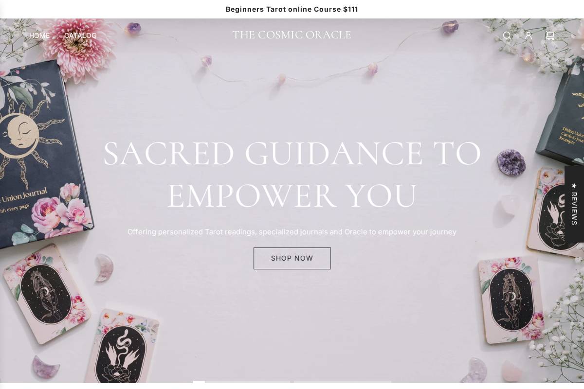 thecosmicoracle.ca homepage screenshot