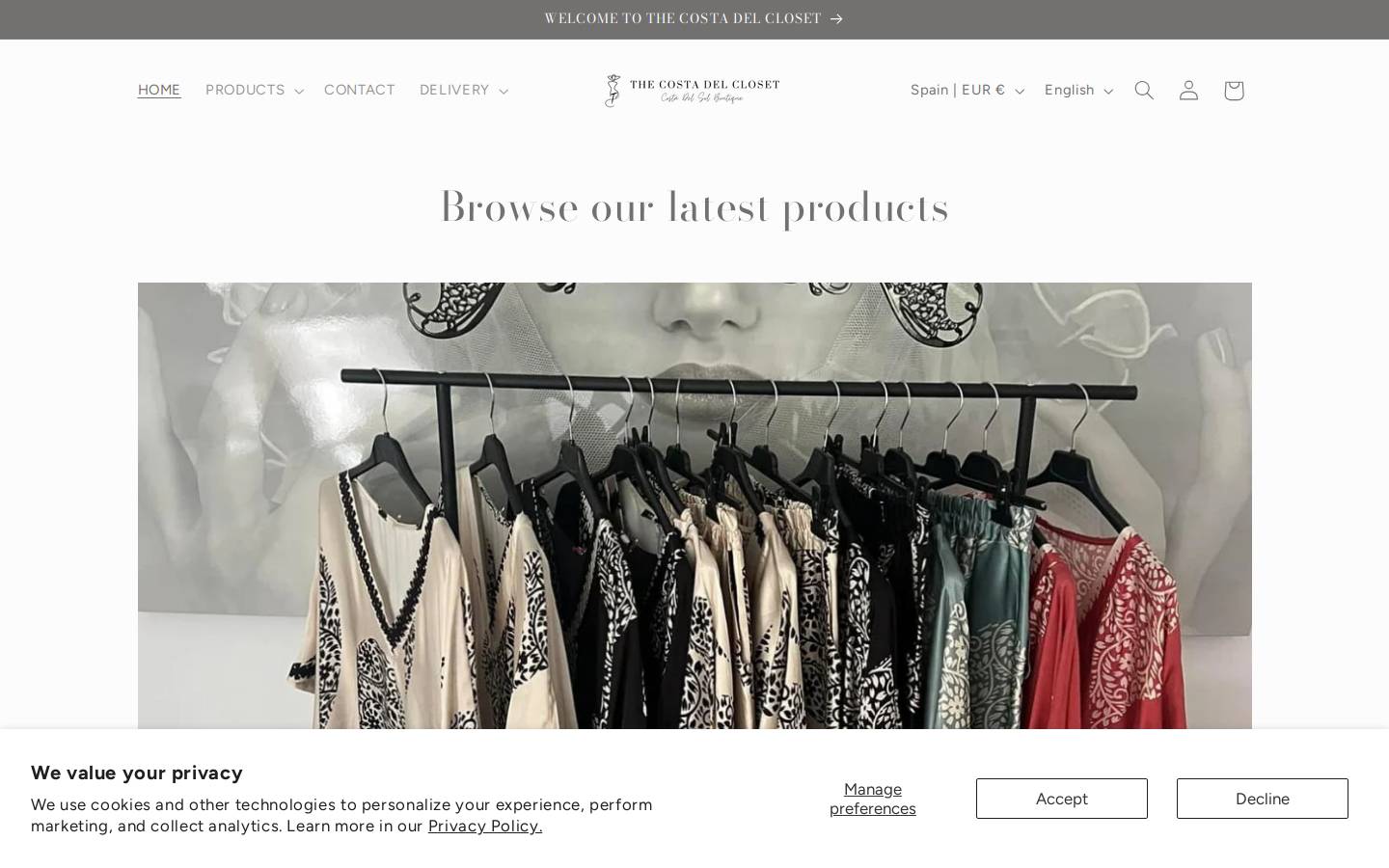 thecostadelcloset.com homepage screenshot