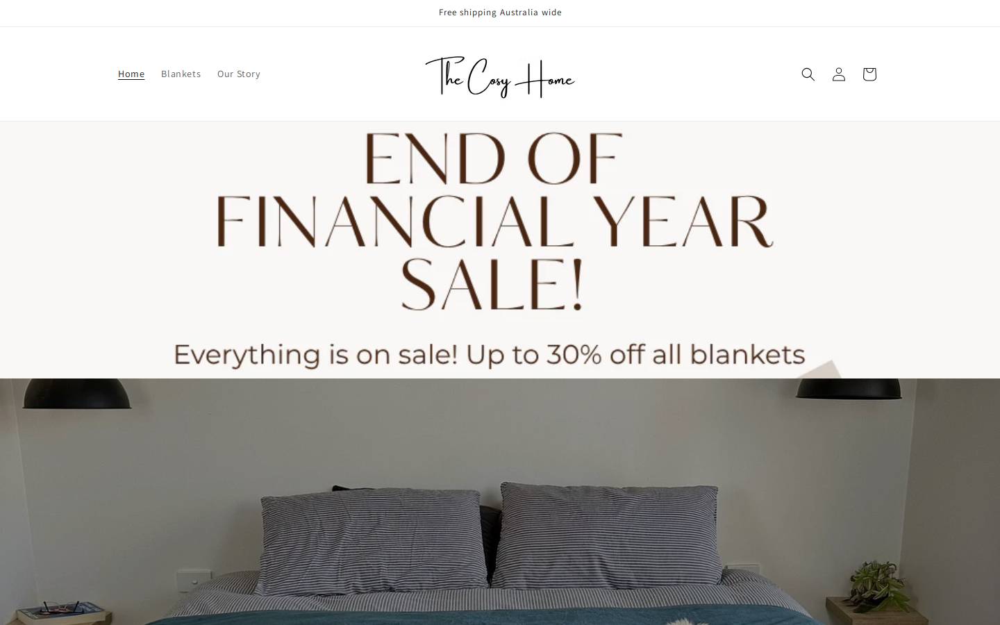 thecosyhomeaustralia.com homepage screenshot
