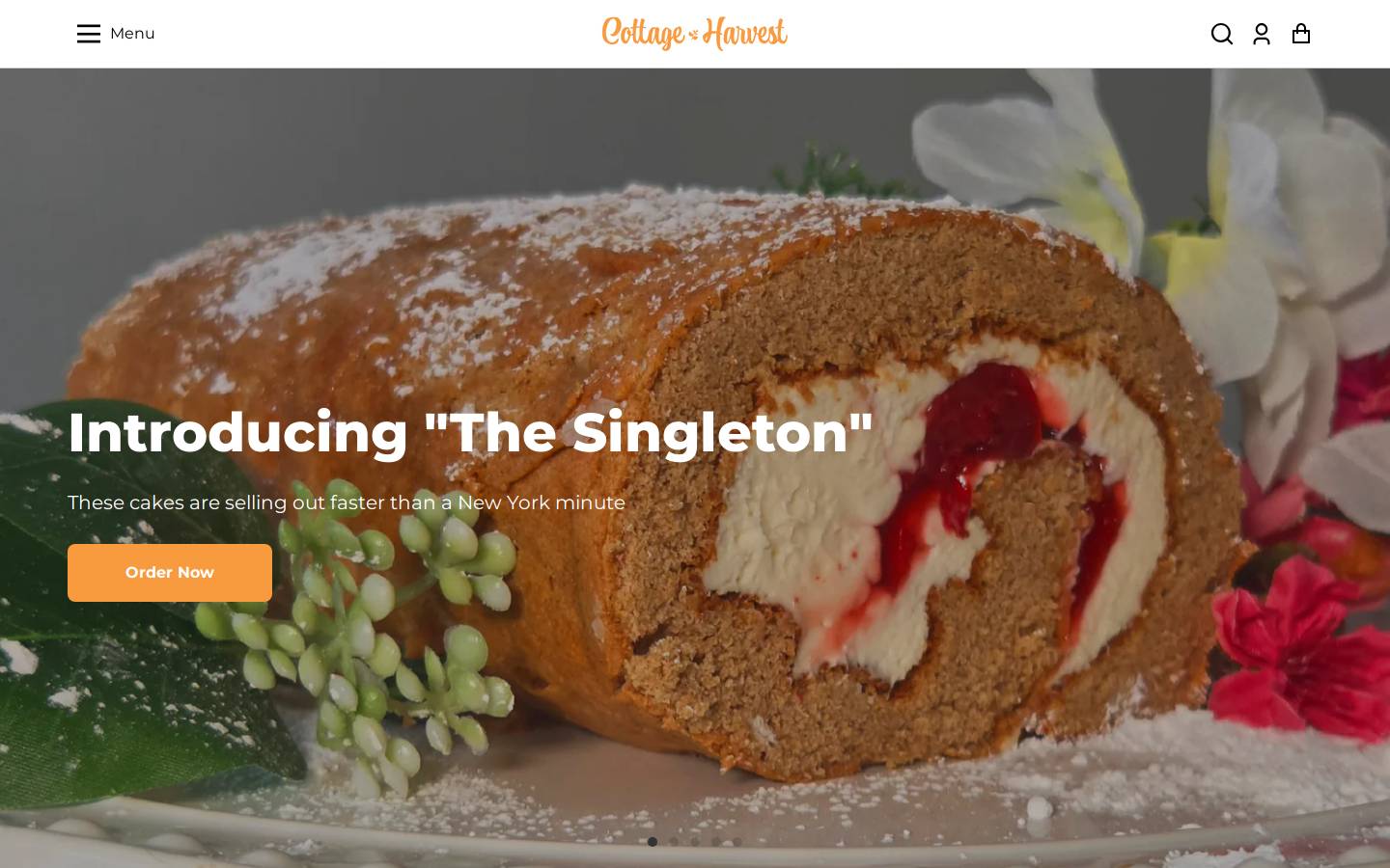thecottageharvest.com homepage screenshot