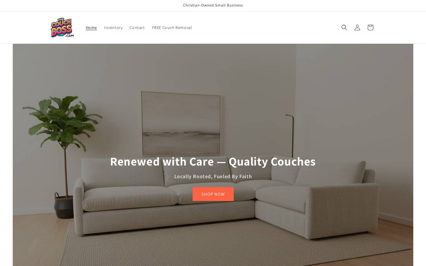thecouchboss.com homepage screenshot