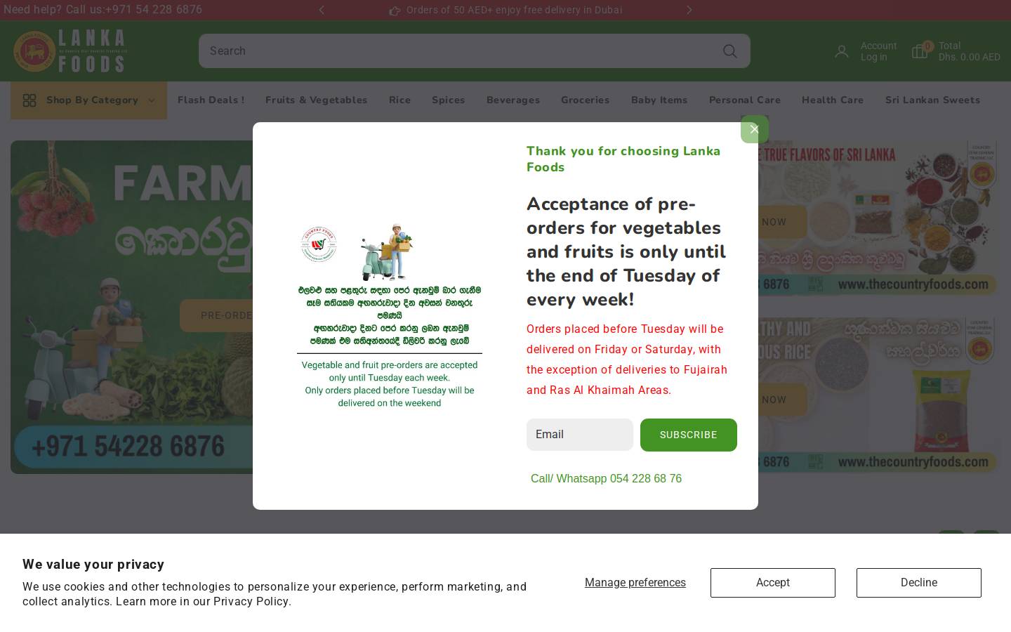 thecountryfoods.com homepage screenshot