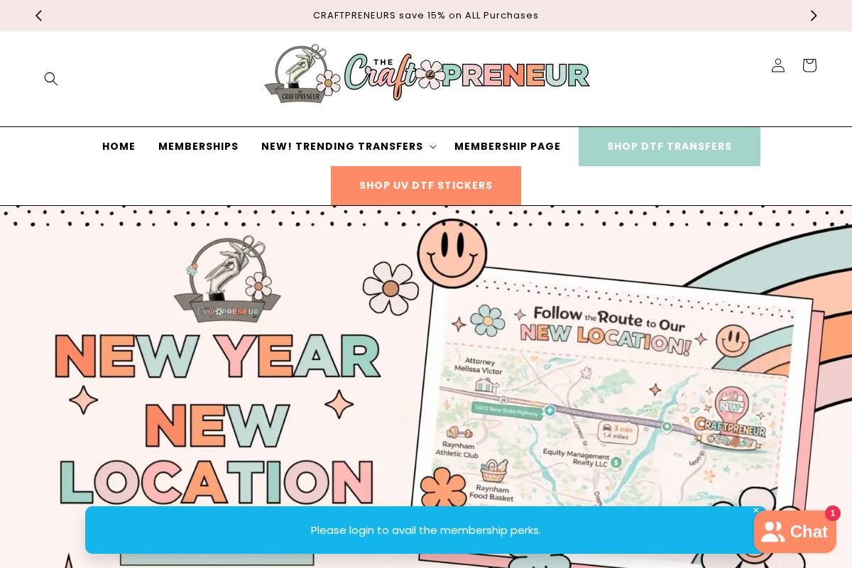 thecraftpreneur.diy homepage screenshot