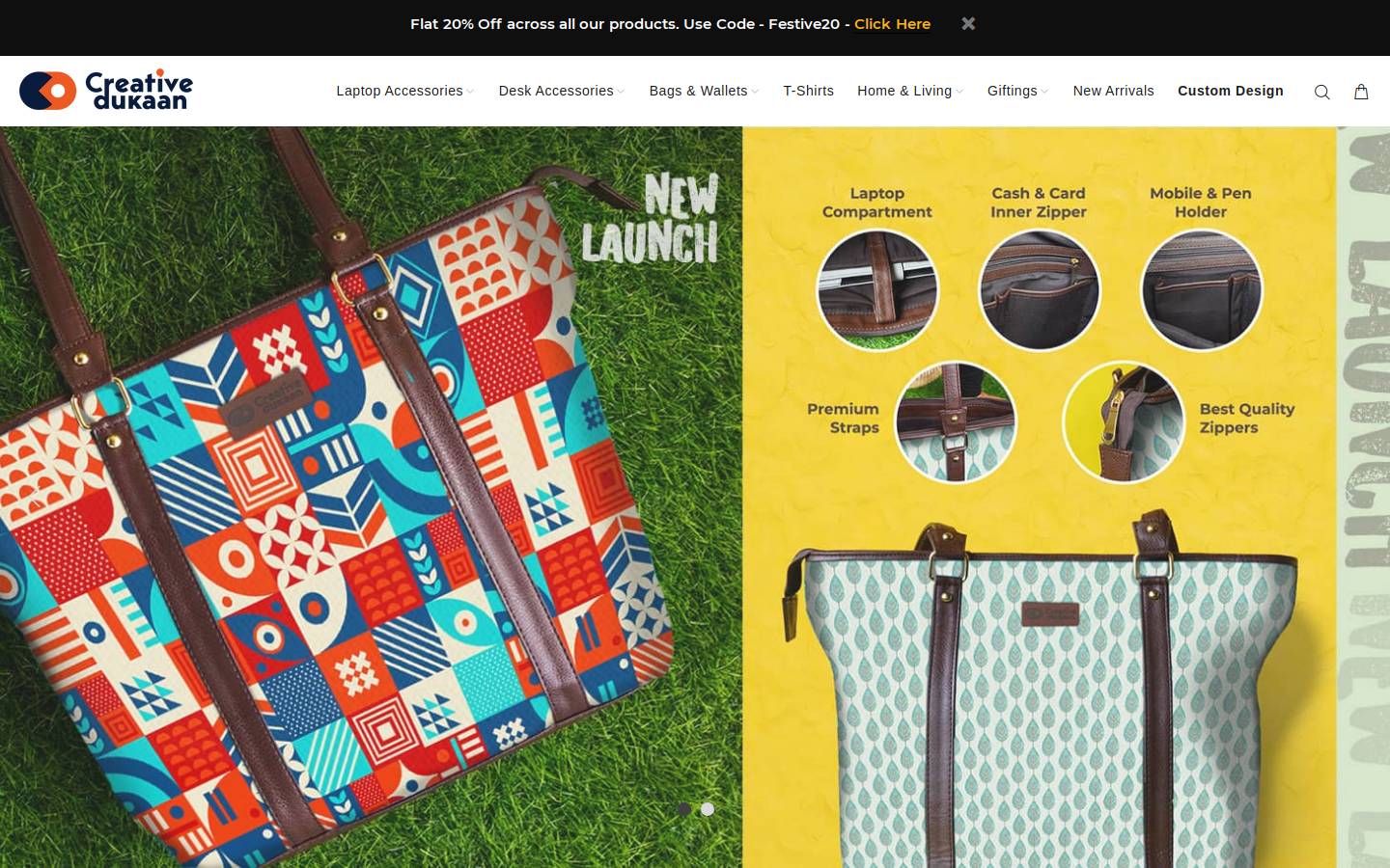 thecreativedukaan.com homepage screenshot