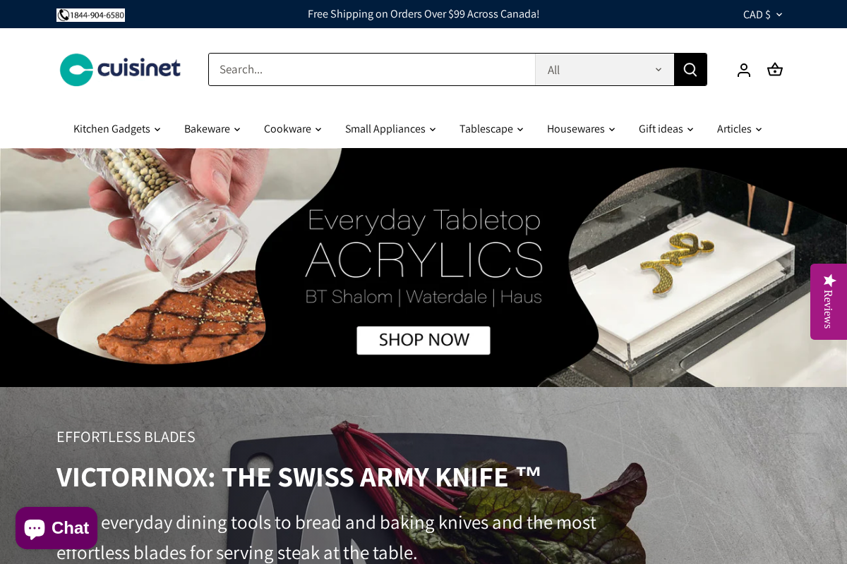 thecuisinet.com homepage screenshot