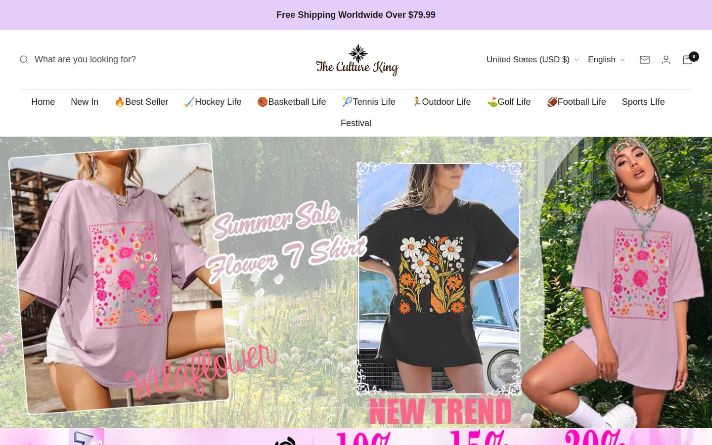 Thecultureking homepage screenshot