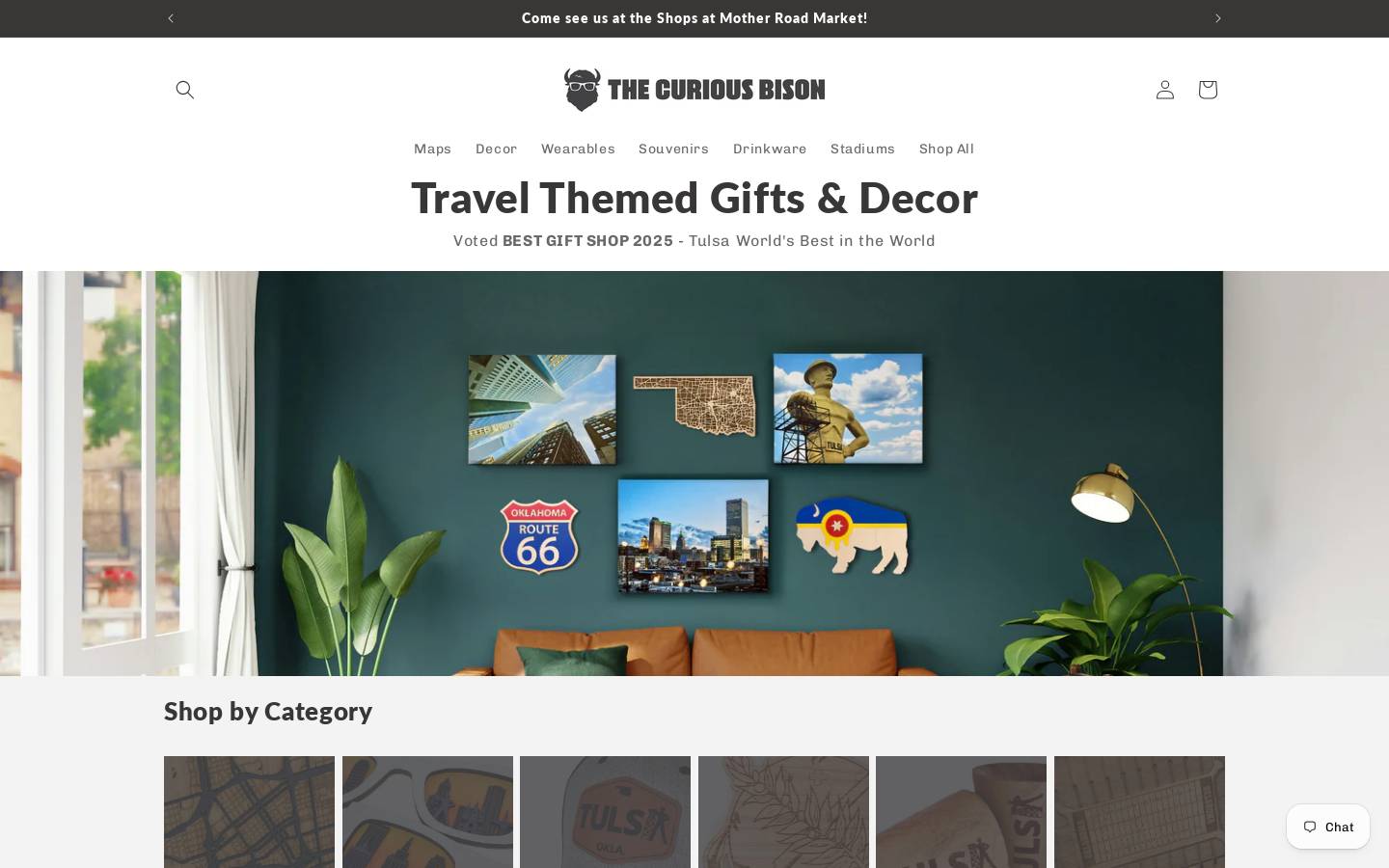 thecuriousbison.com homepage screenshot