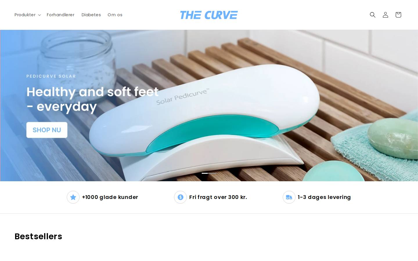 The Curve homepage screenshot