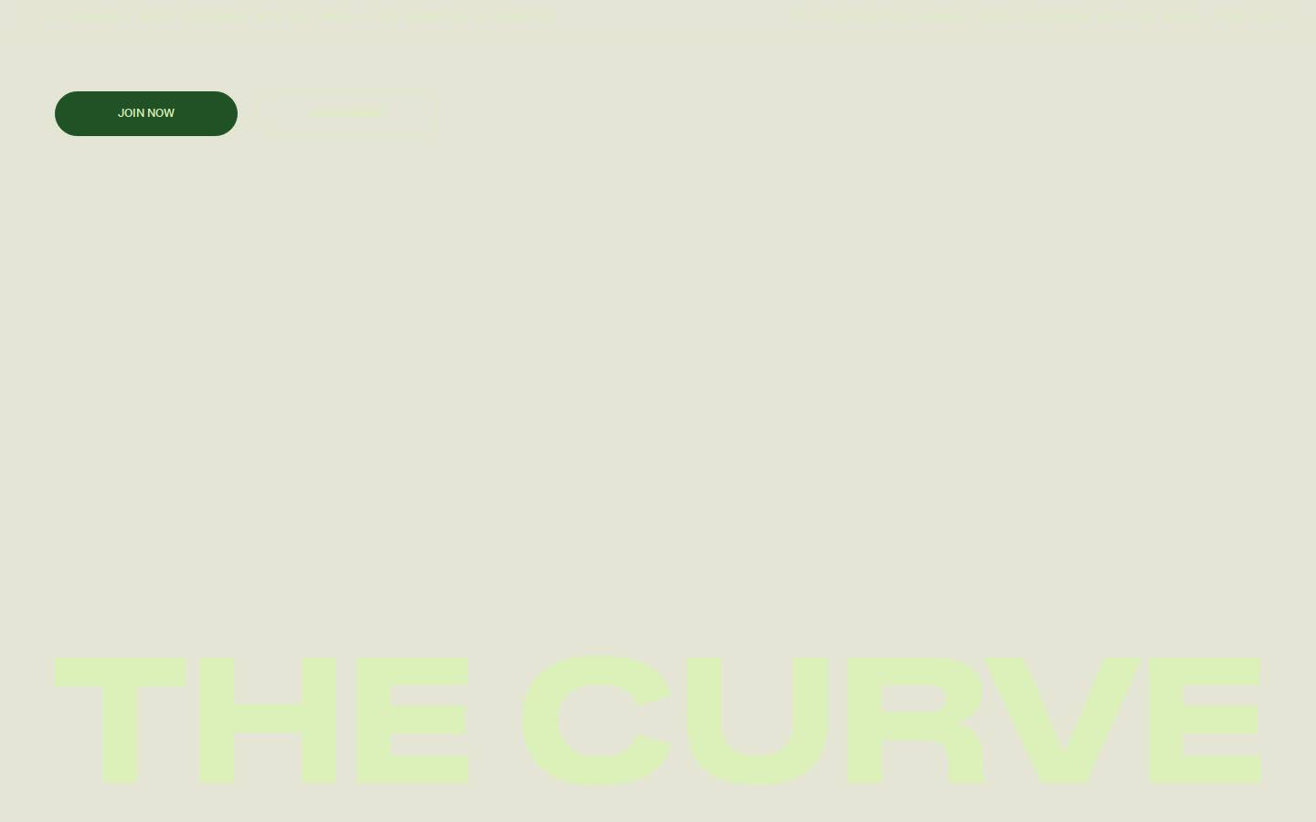 thecurveplatform.com homepage screenshot