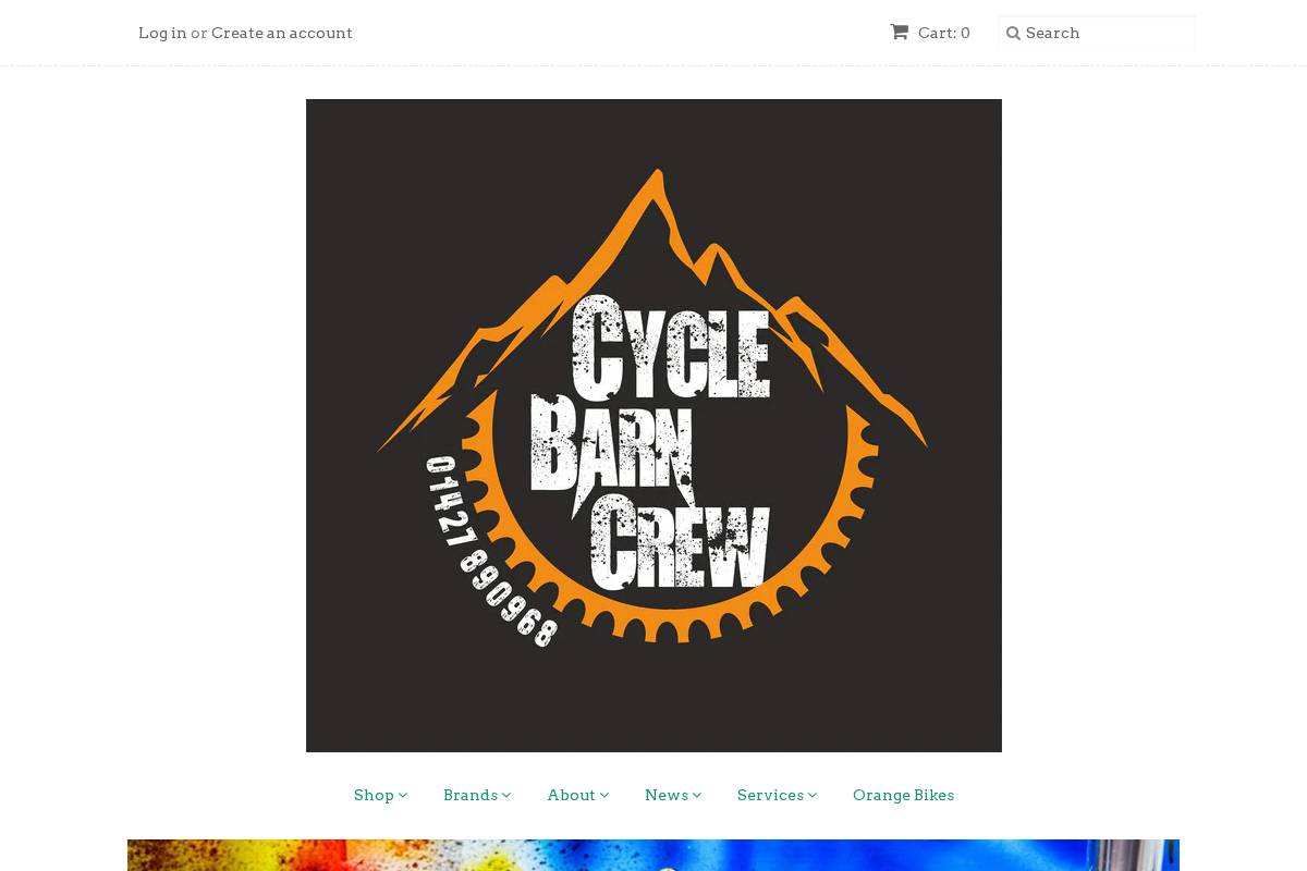 thecyclebarn.co.uk homepage screenshot