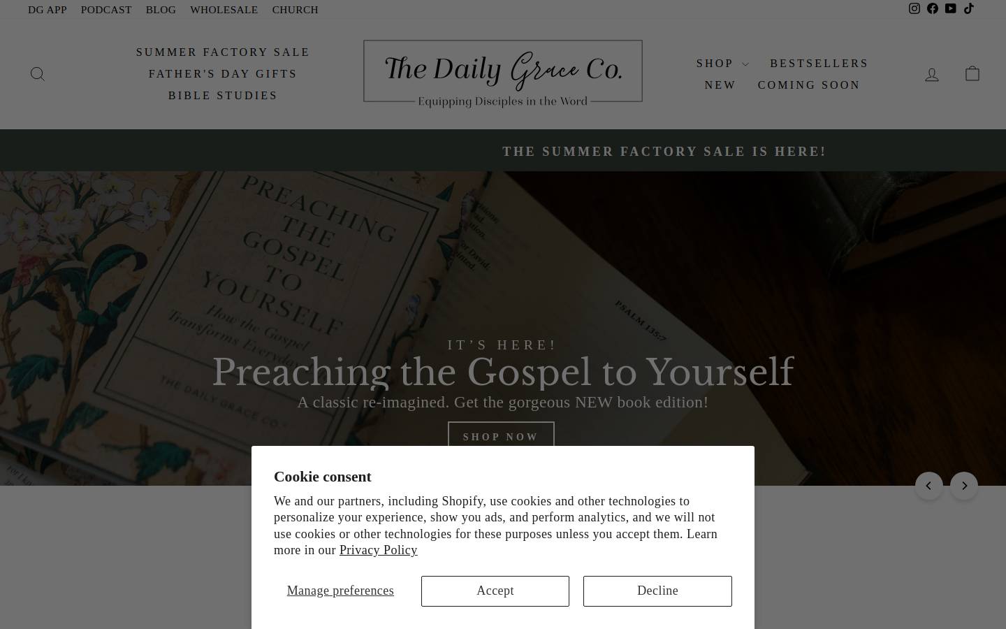 thedailygraceco.com homepage screenshot