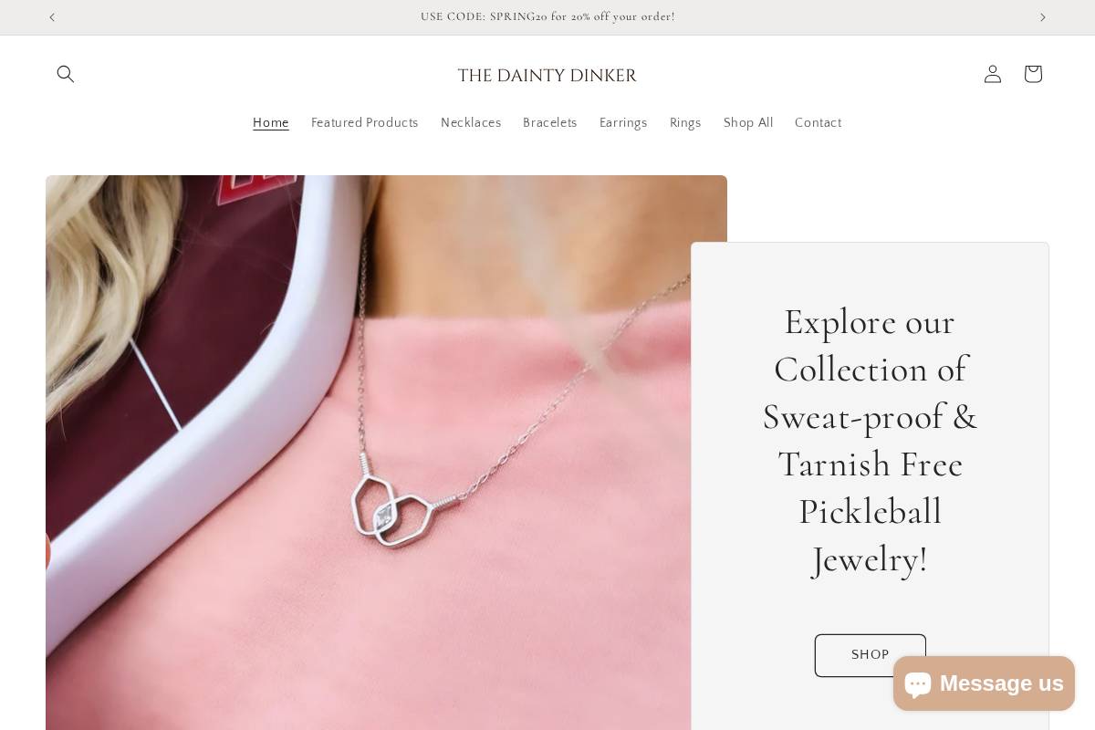 thedaintydinker.com homepage screenshot