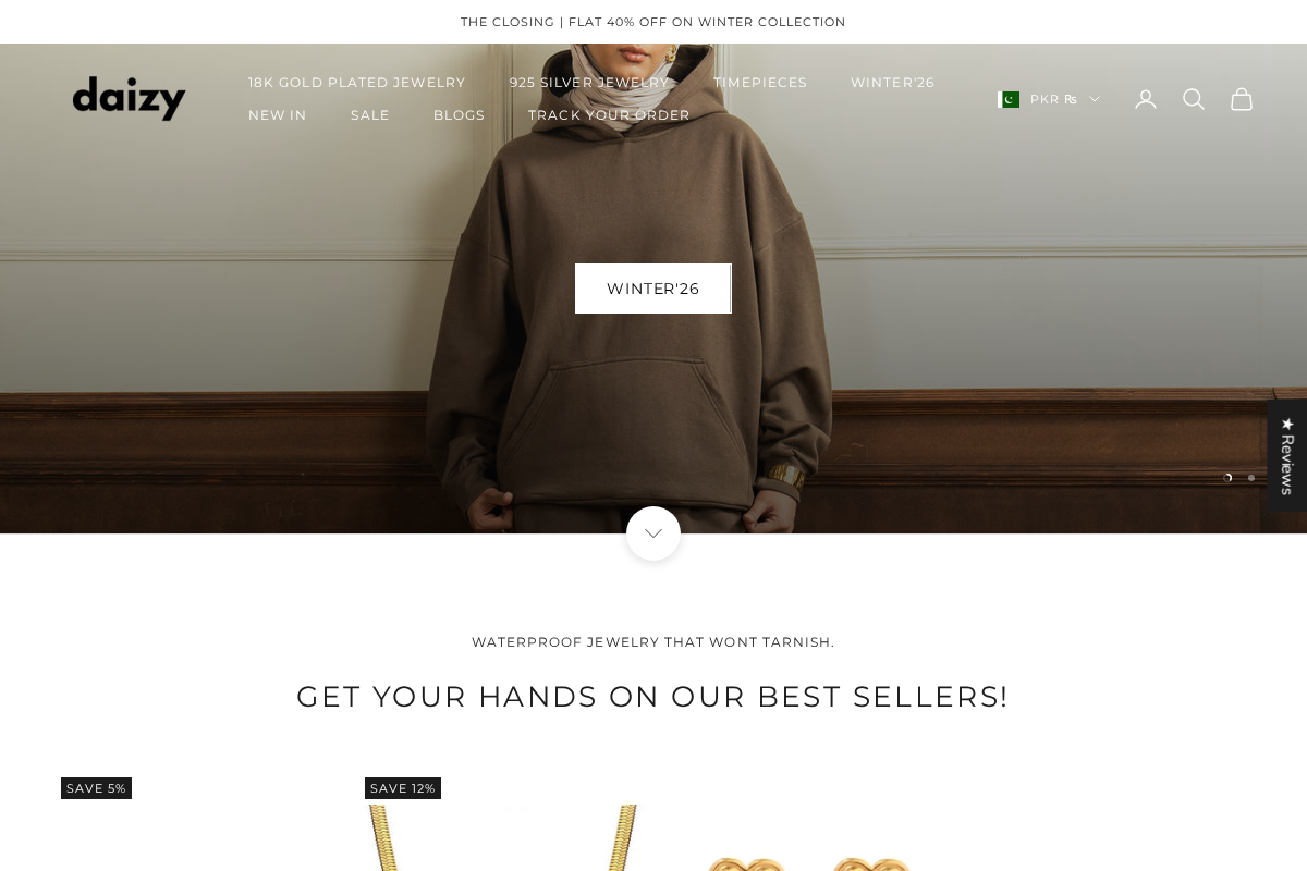 Daizy homepage screenshot