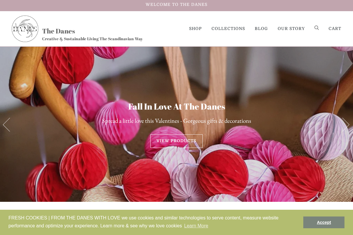 thedanes.co.uk homepage screenshot