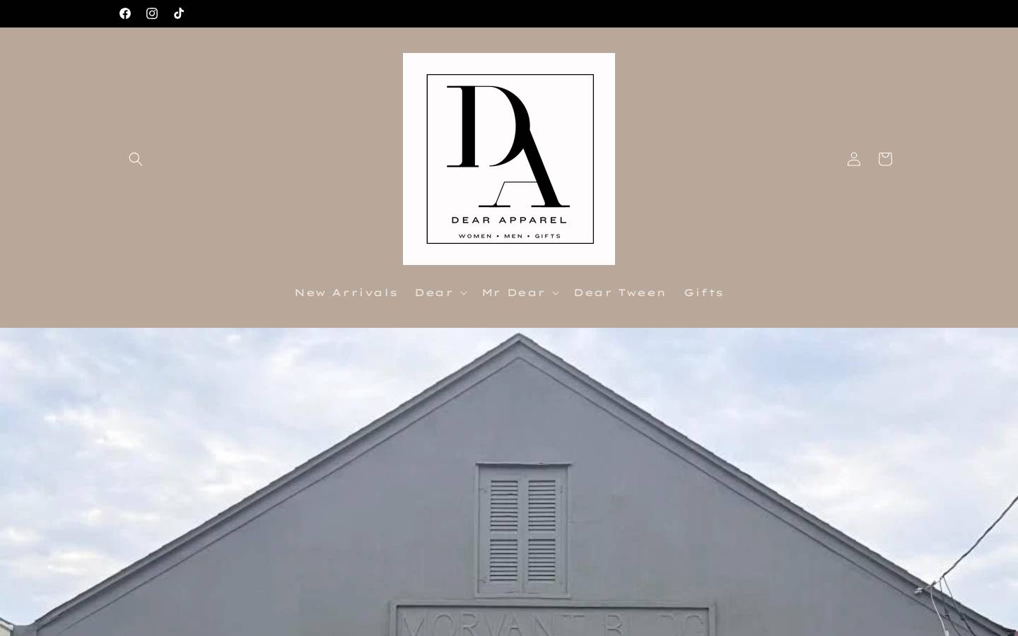 thedearboutique.com homepage screenshot
