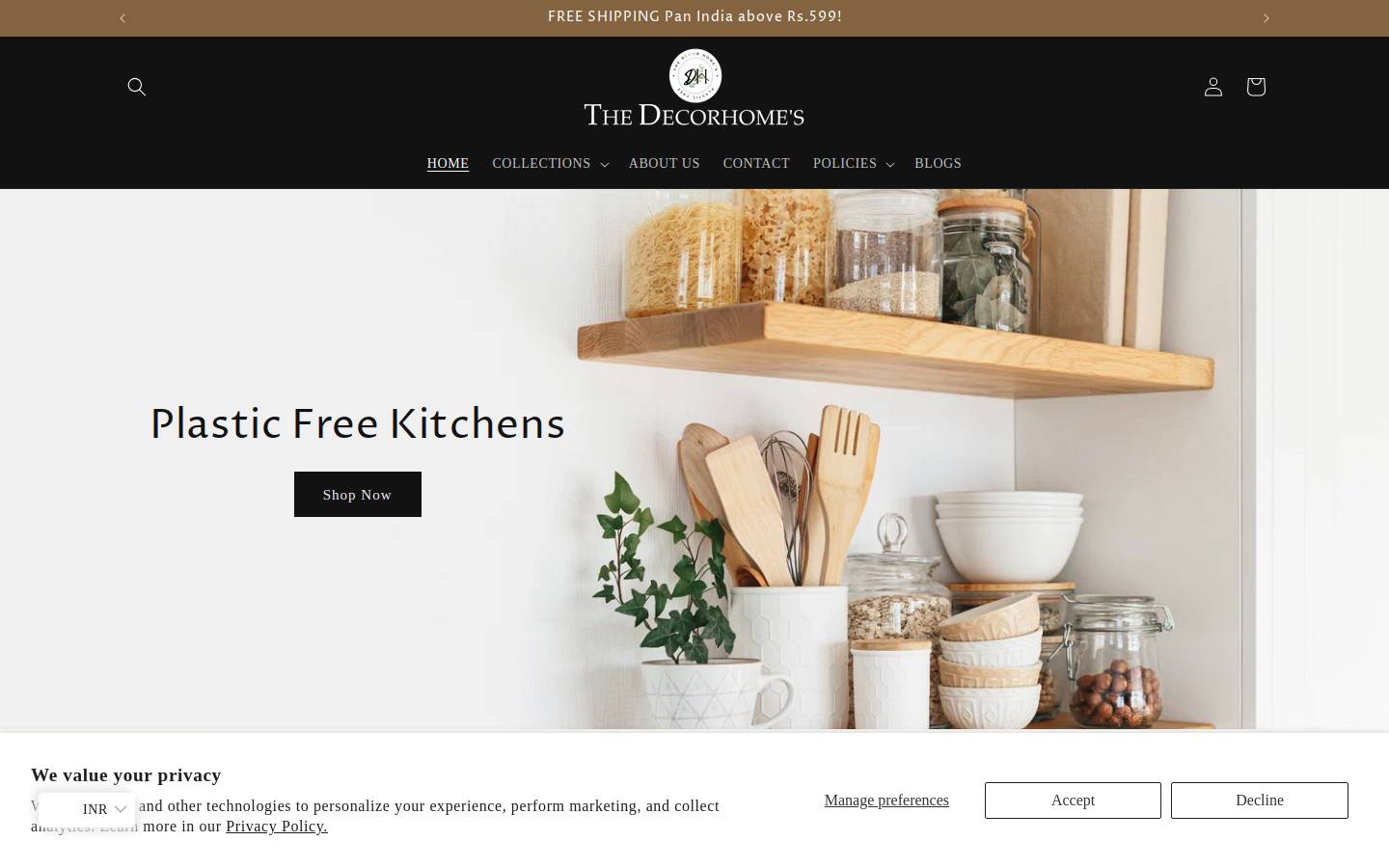 thedecorhomes.com homepage screenshot