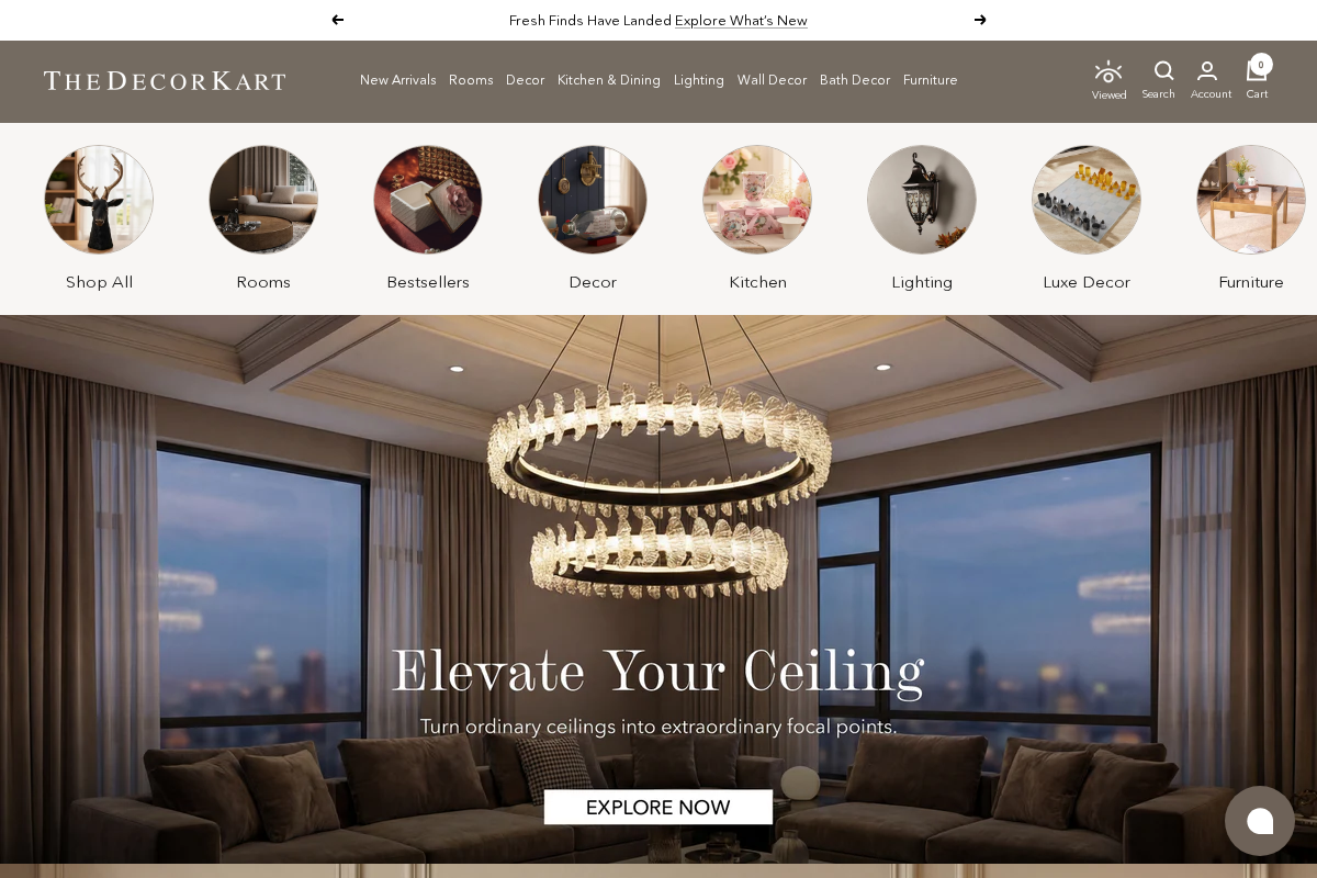 The Decor Kart homepage screenshot