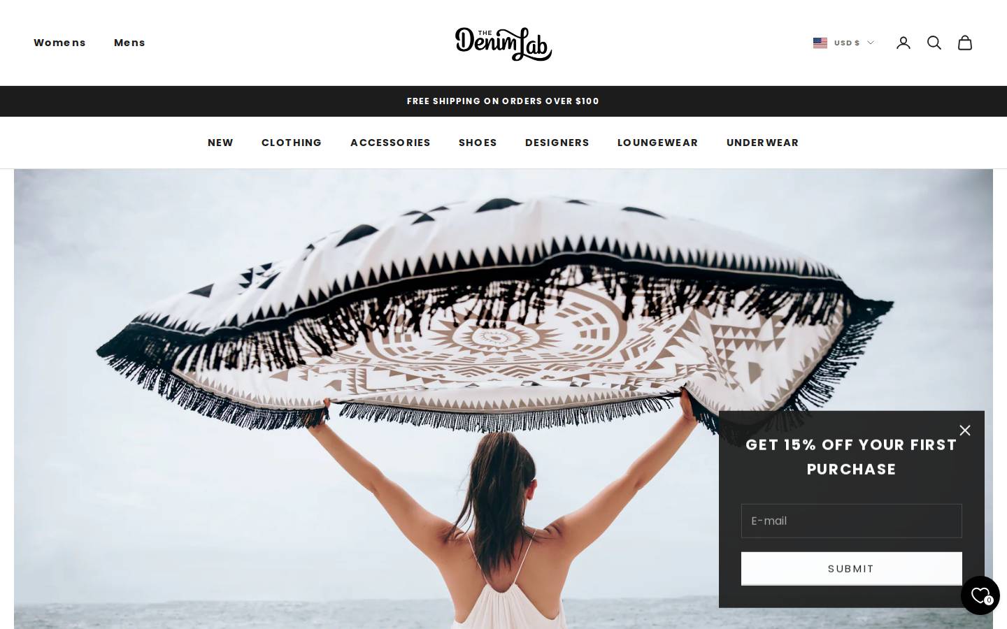 thedenimlab.com homepage screenshot