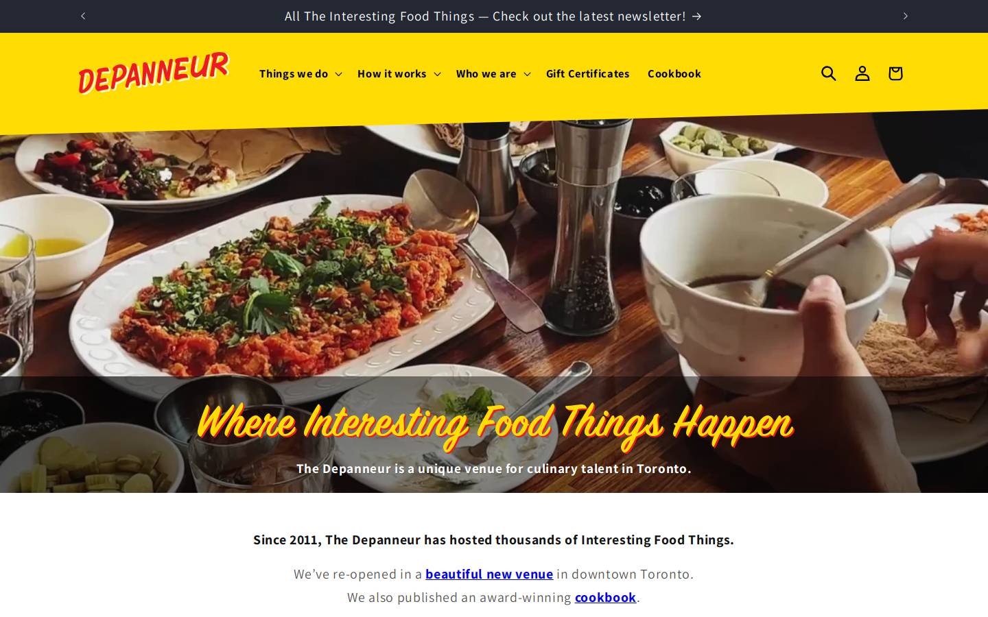 thedepanneur.ca homepage screenshot