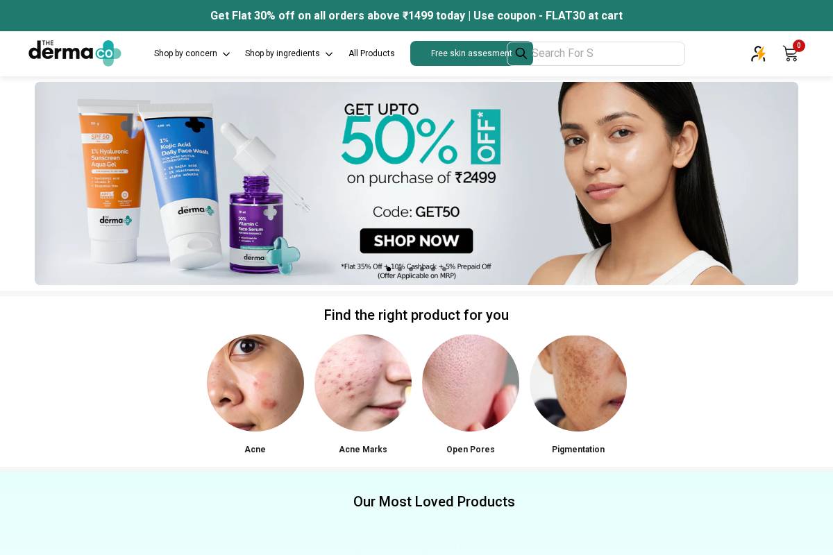 thedermaco.com homepage screenshot