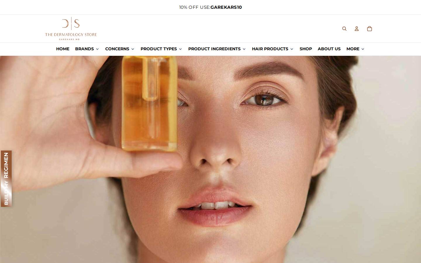 thedermatologystore.com homepage screenshot