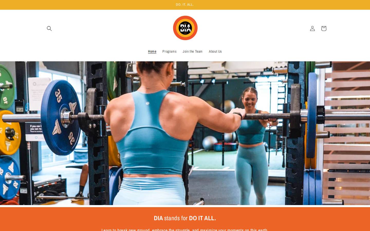 thediafitmethod.com homepage screenshot