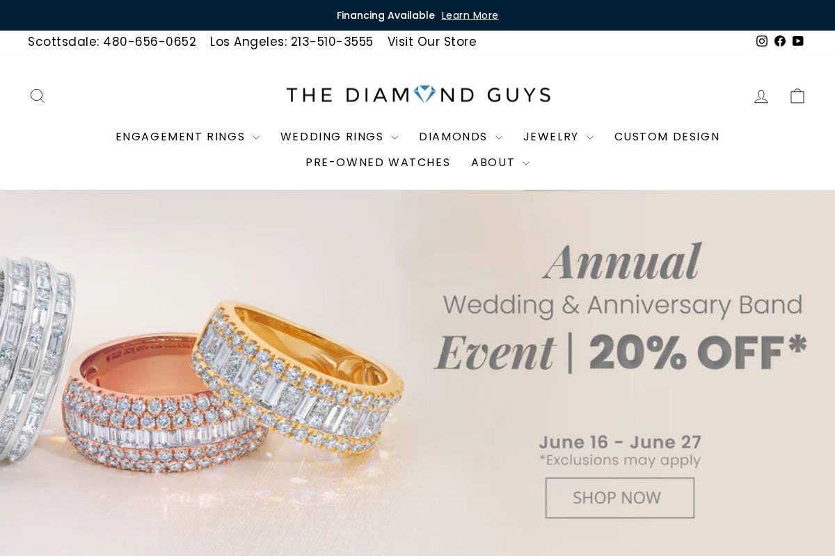 thediamondguys.com homepage screenshot