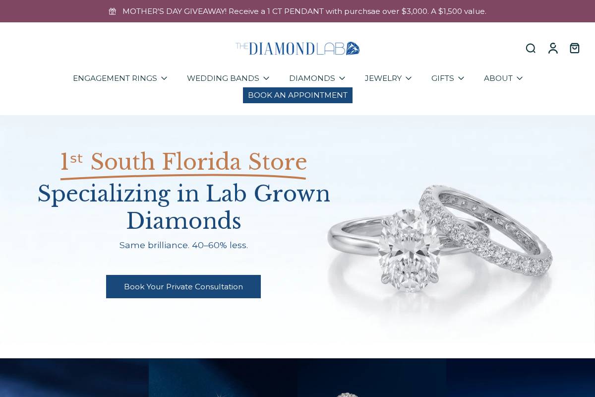 thediamondlab.net homepage screenshot