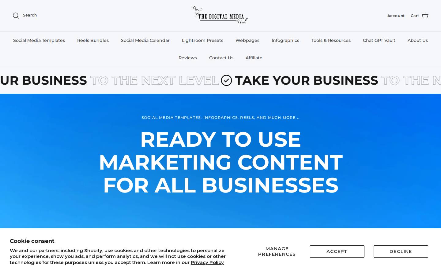 thedigitalmediahub.com homepage screenshot