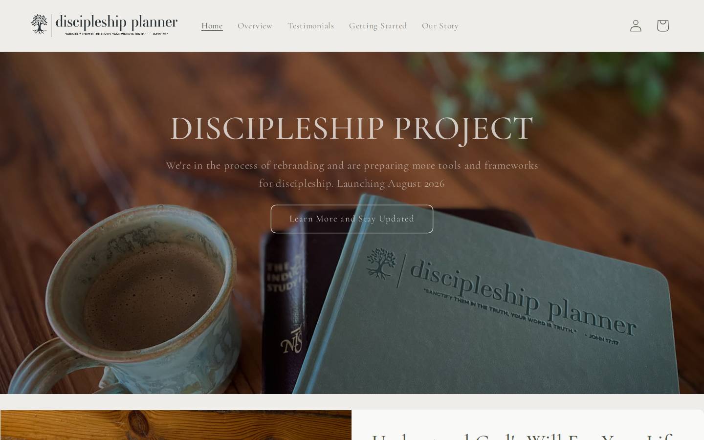 thediscipleshipplanner.com homepage screenshot