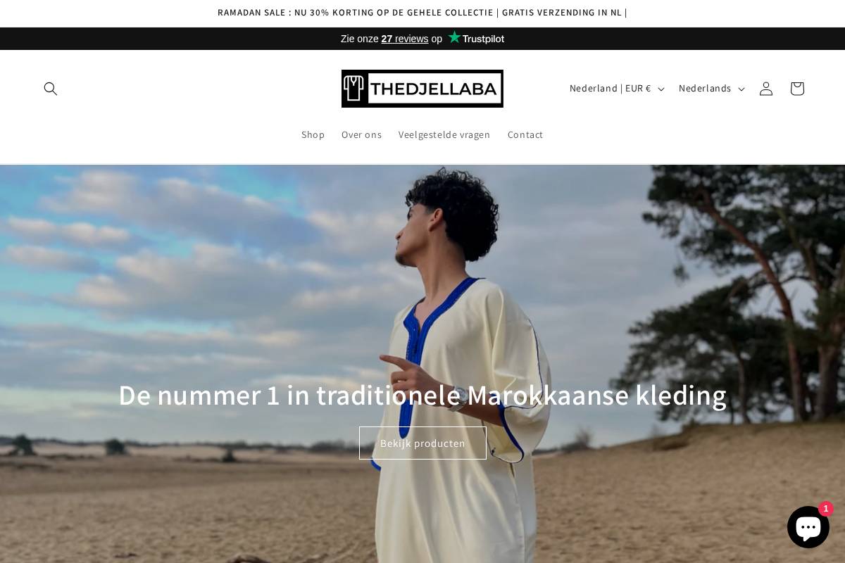 TheDjellaba homepage screenshot
