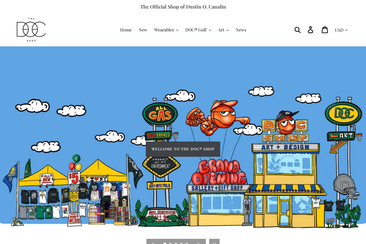 thedocshop.store homepage screenshot