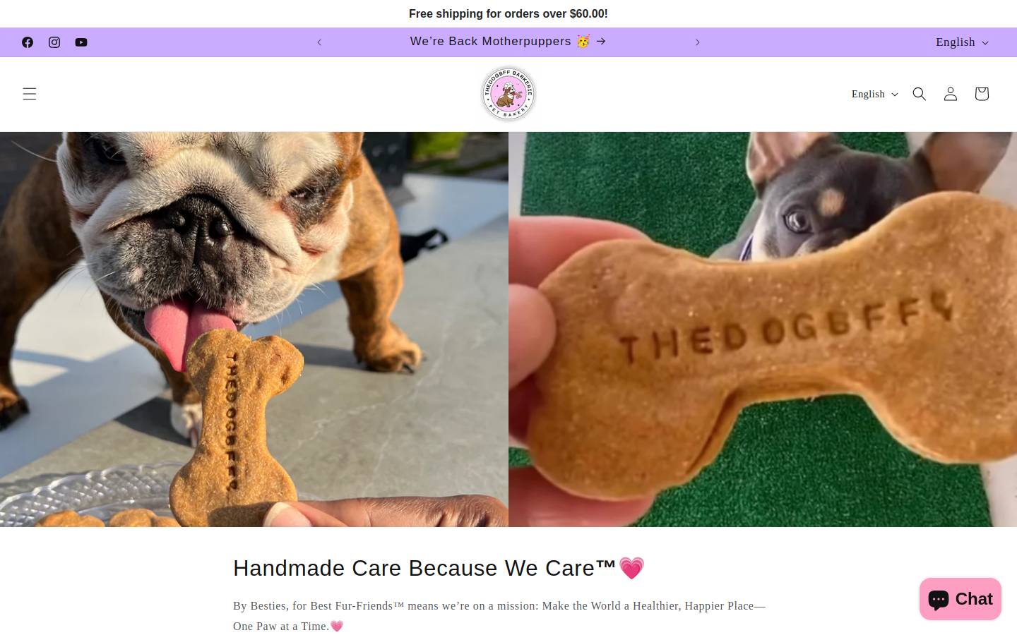 thedogbff.com homepage screenshot