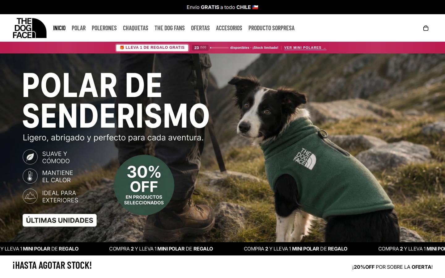 thedogface.cl homepage screenshot