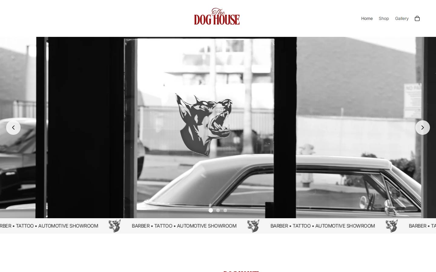 thedoghouselb.com homepage screenshot