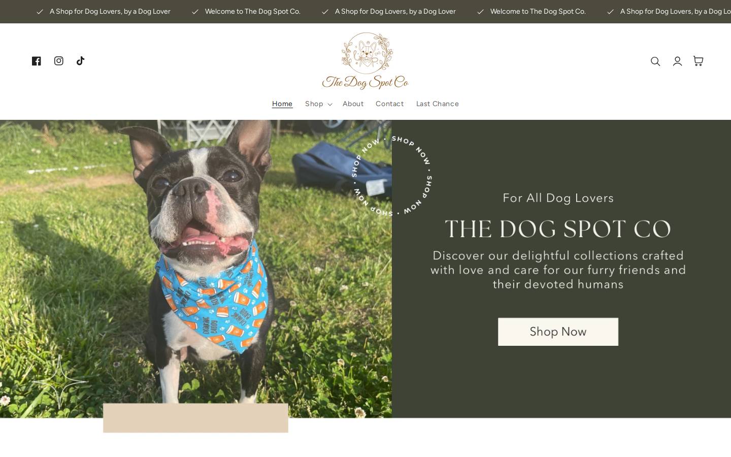 thedogspotco.com homepage screenshot