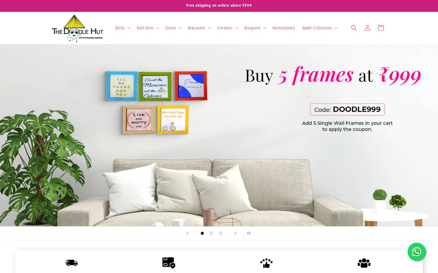 thedoodlehut.com homepage screenshot