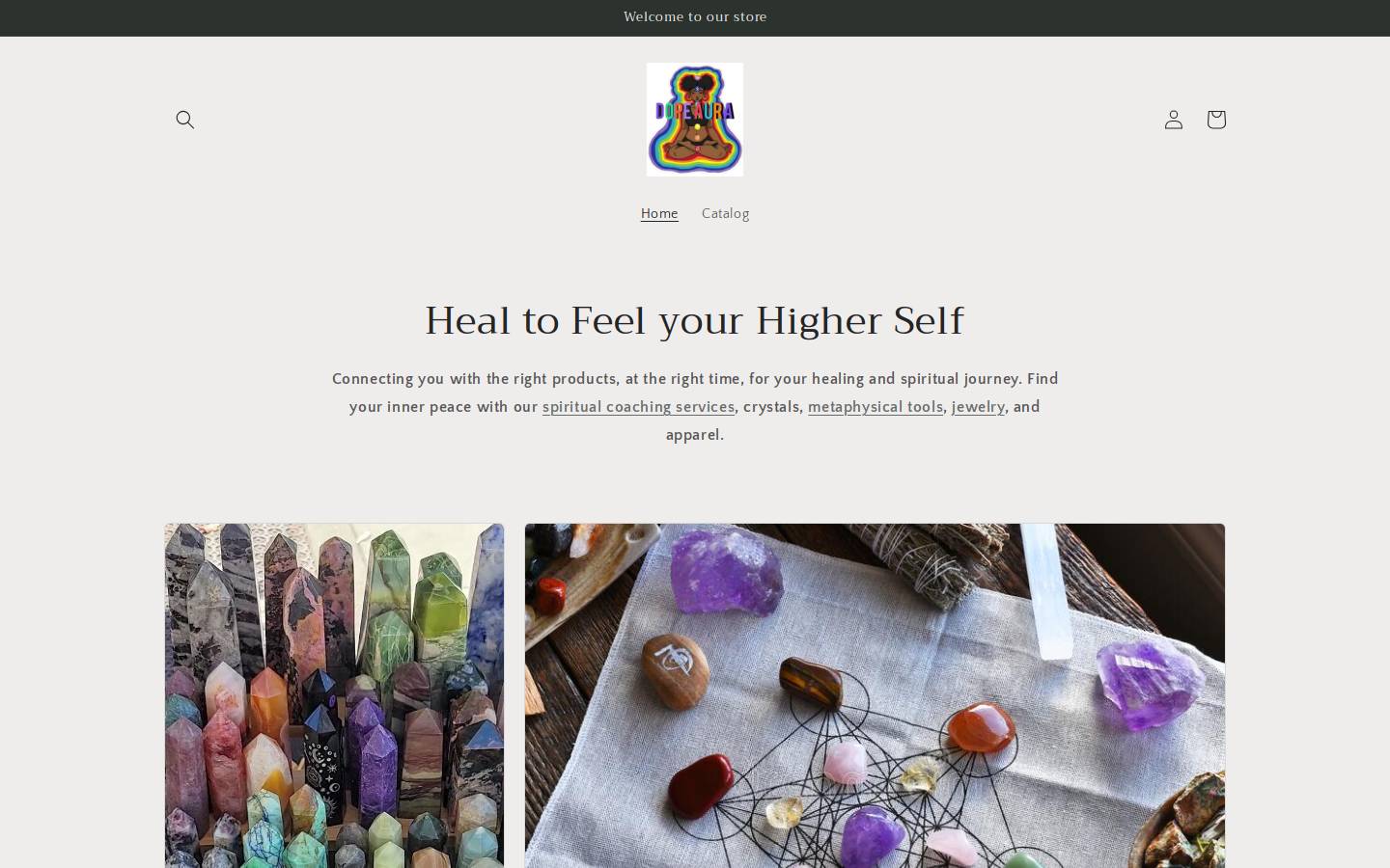 thedopeaurastore.com homepage screenshot