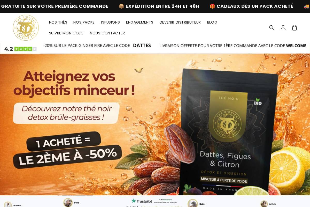 Thedorient homepage screenshot