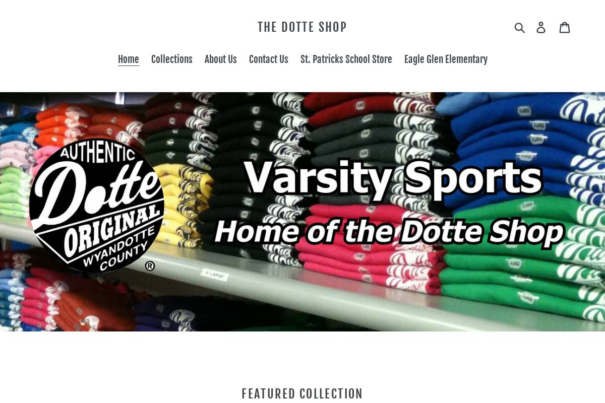 thedotteshop.com homepage screenshot