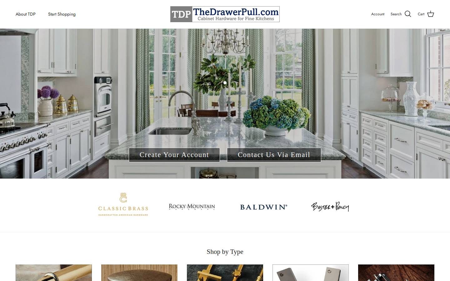 thedrawerpull.com homepage screenshot