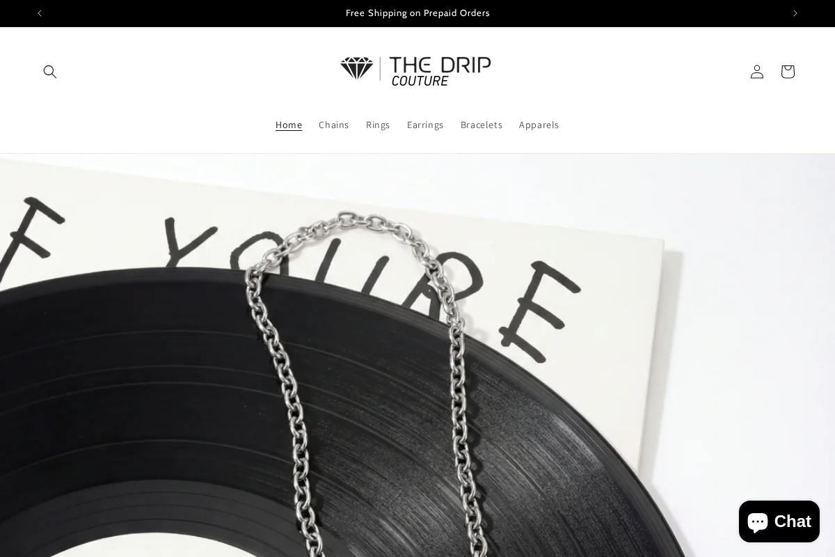 The Drip Couture homepage screenshot