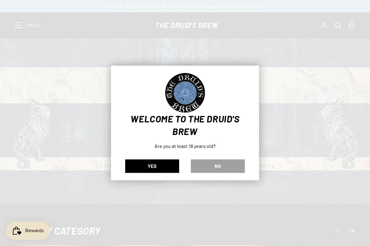 thedruidsbrew.co.uk homepage screenshot