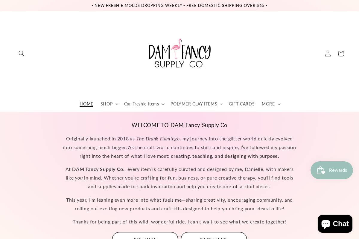 thedrunkflamingo.com homepage screenshot