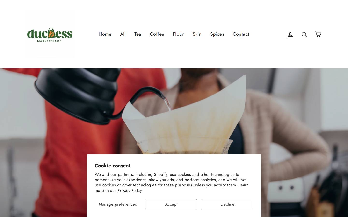 theduchessstore.com homepage screenshot